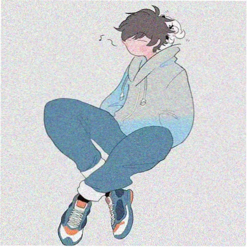 留言观众青石台阶的头像插画
